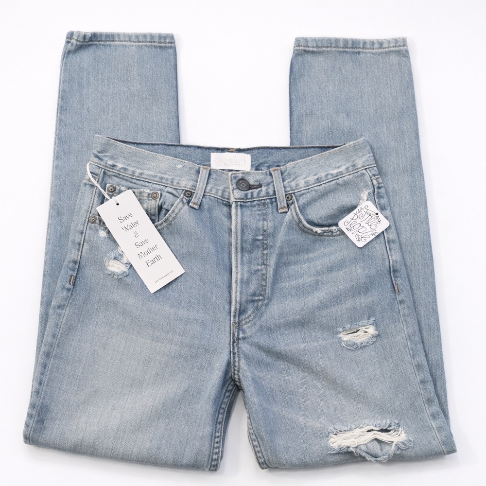 NWT Free People x Boyish The Billy Women’s Size 26 High Rise Skinny Jeans Denim